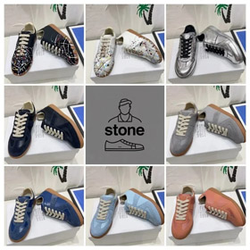 Maison Margiela skórzane buty z koronką z niskim topem-2947