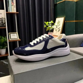 PRADA patentowa skóra z koronką trwałe buty sportowe z niskim topem-2965