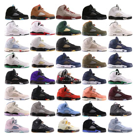 Jordan Air Jordan 5 oliwy szary 3m skóry średniej góry retro buty do koszykówki-2988  